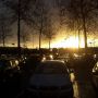 Lijkt wel alsof er iets in brand staat. #zon