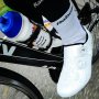 Trying out these new S-Phyre Shimano shoes; nice fit & ditto looks. Thanks @ShimanoROAD for the personal service.