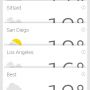 Nice, besides my home, office and current location, Google Now also shows the weather where I am going based on my itinerary! #loveit